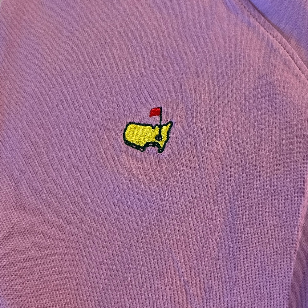 Masters Golf Magnolia Lane Collection Lavender Half-Zip with White Trim - Picture 2 of 4